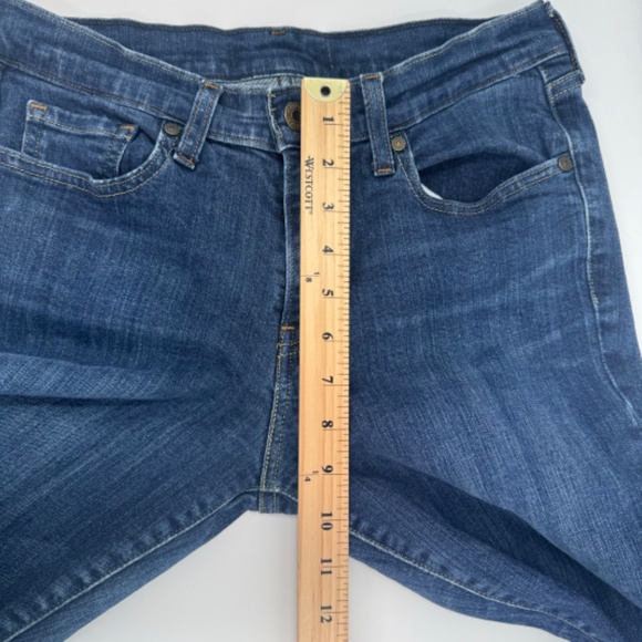 Levis Strauss Jeans Women 28x31 Blue Denim Bootcut Mid Rise 90s Y2K Stretch - Picture 11 of 13
